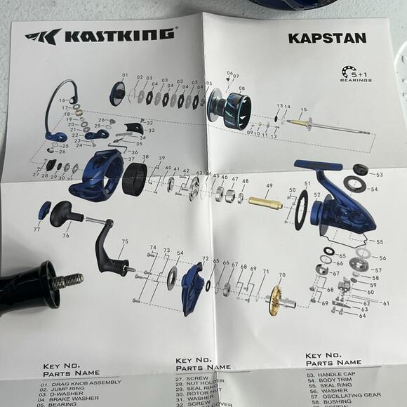 KastKing Kapstan Spinning Saltwater Reel Model 6000 Max Drag 40Lb - Picture 9 of 16